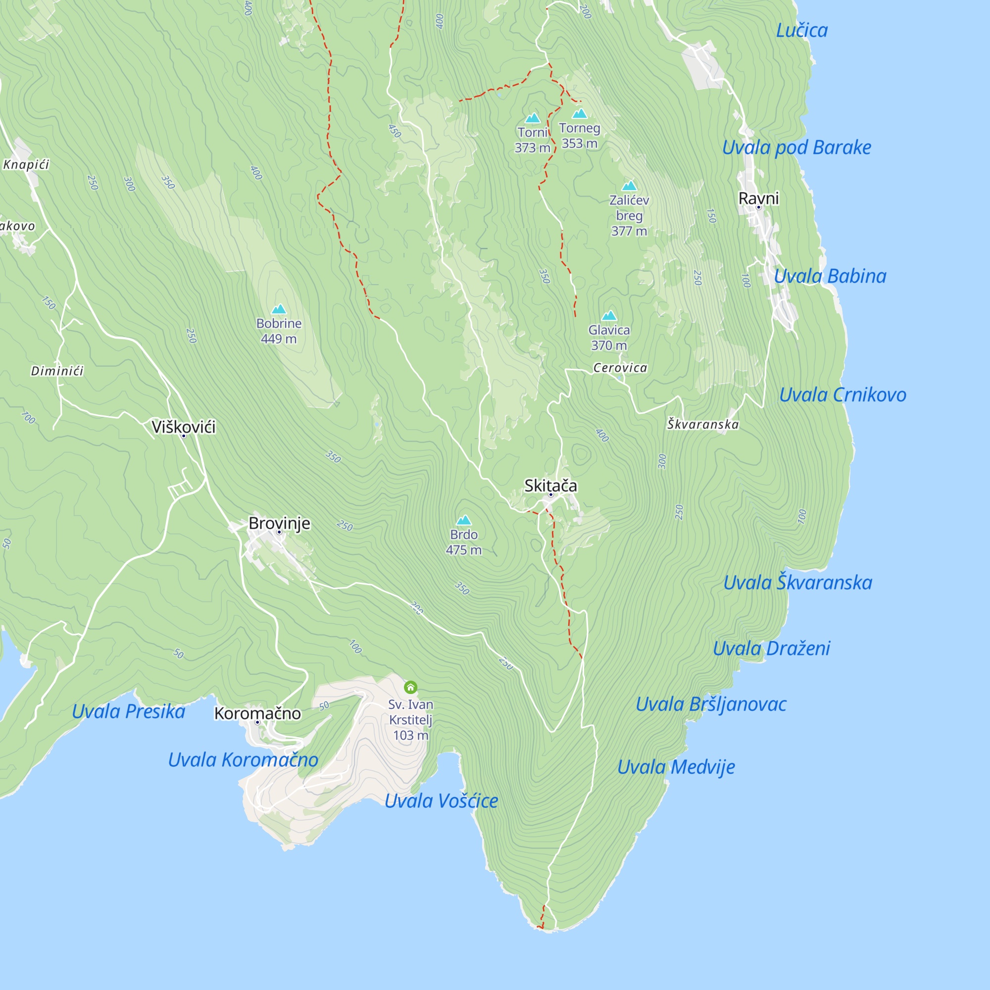 Villa Martina map