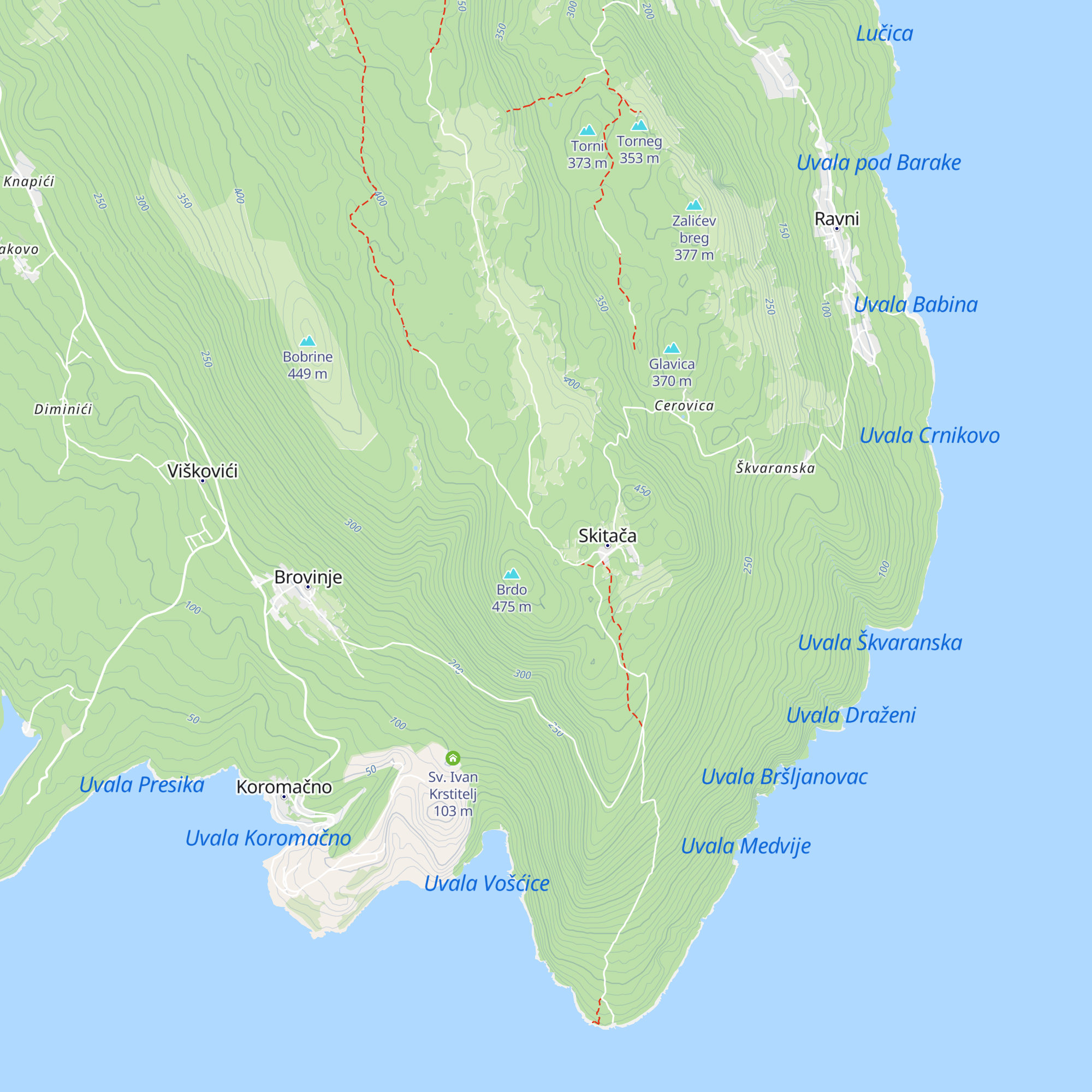 Villa Martina map
