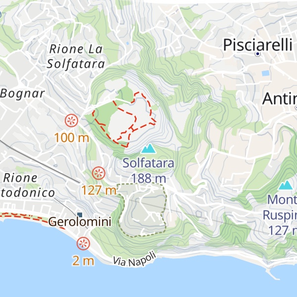 Map of Solfatara
