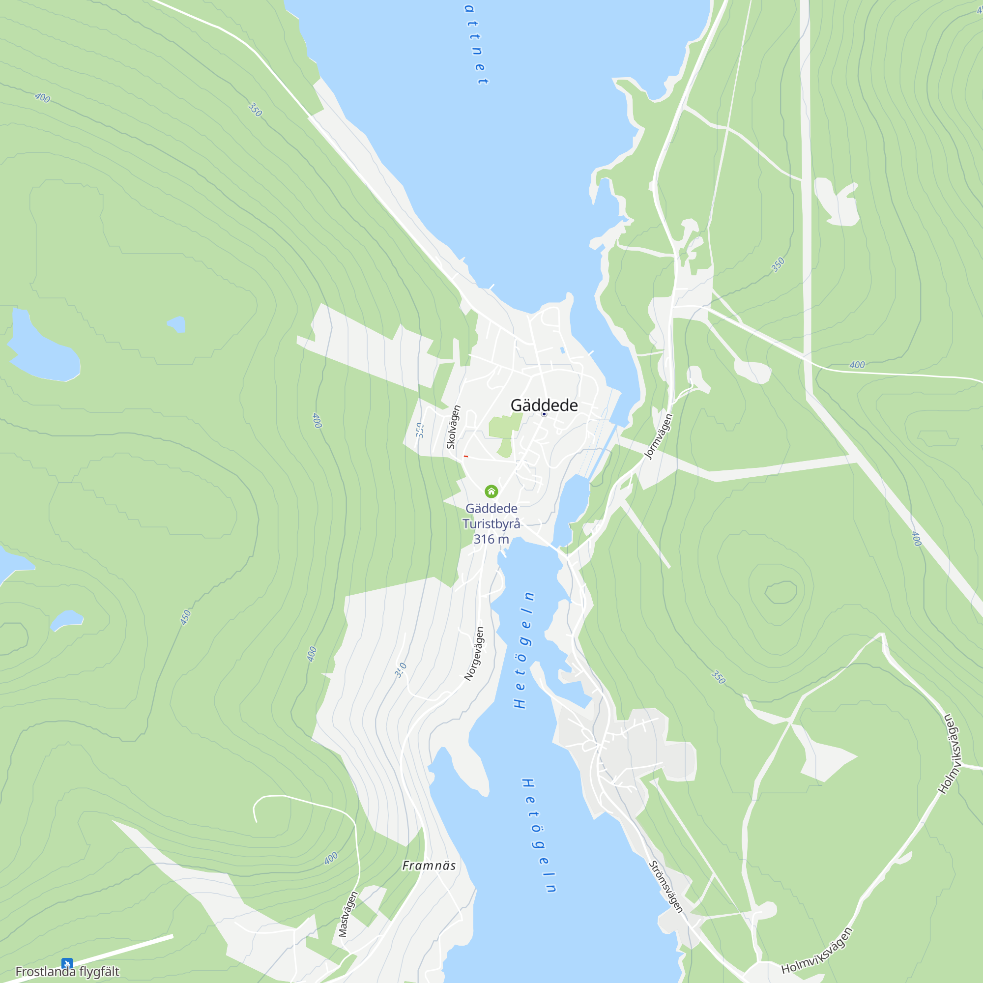 Gäddede Turistbyrå map