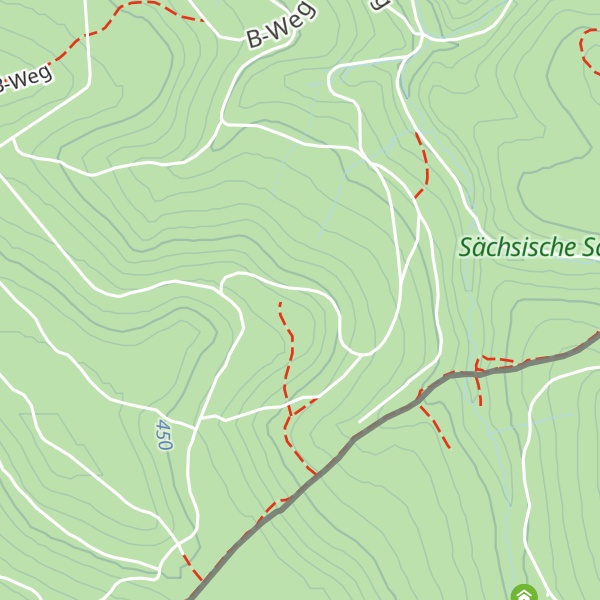 Map of Trekkinghütte "Grenzbaude"