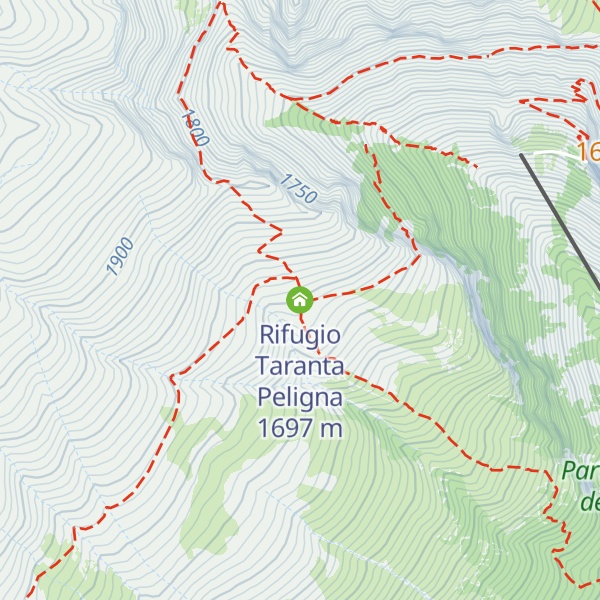 Map of Rifugio Taranta Peligna