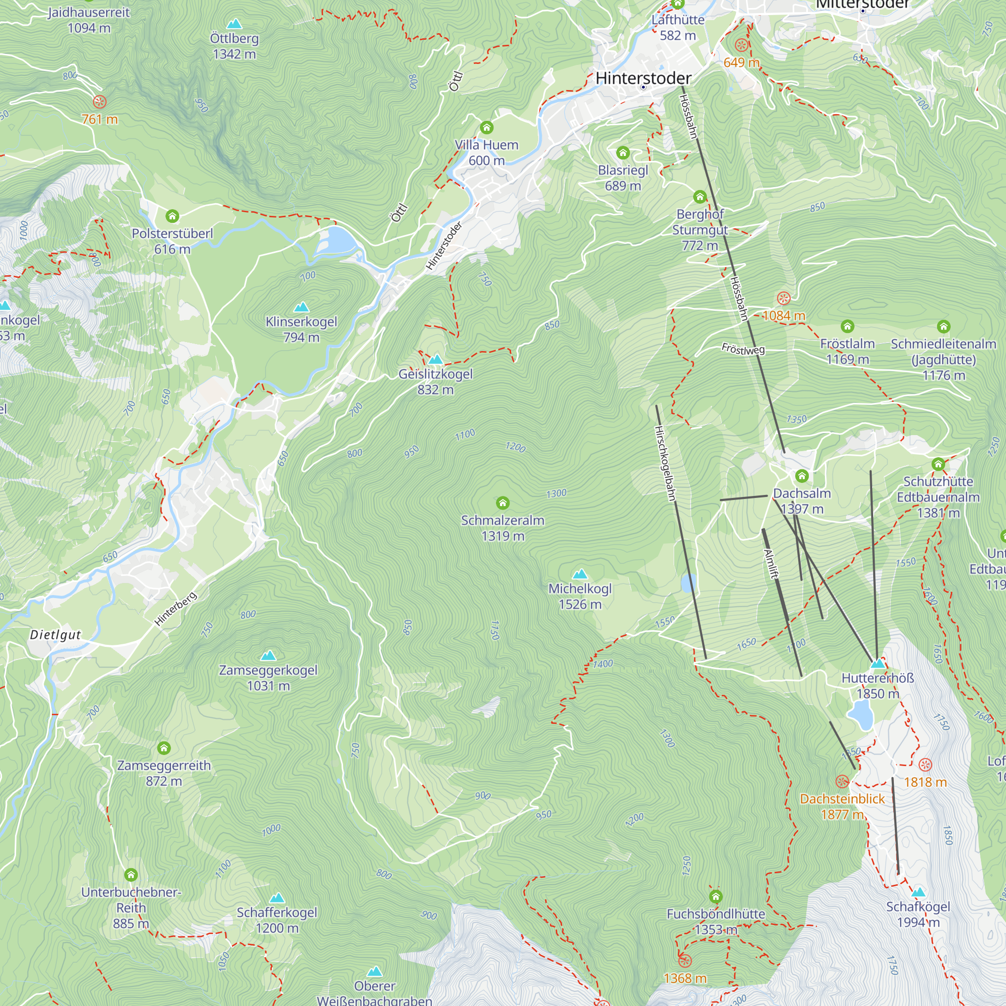 Schmalzeralm map