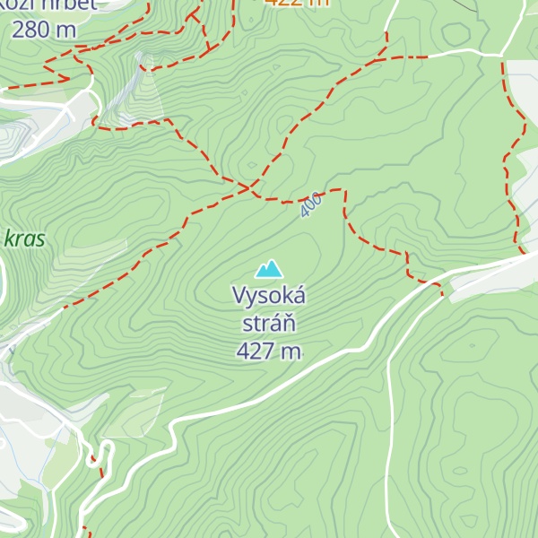 Map of Vysoká stráň