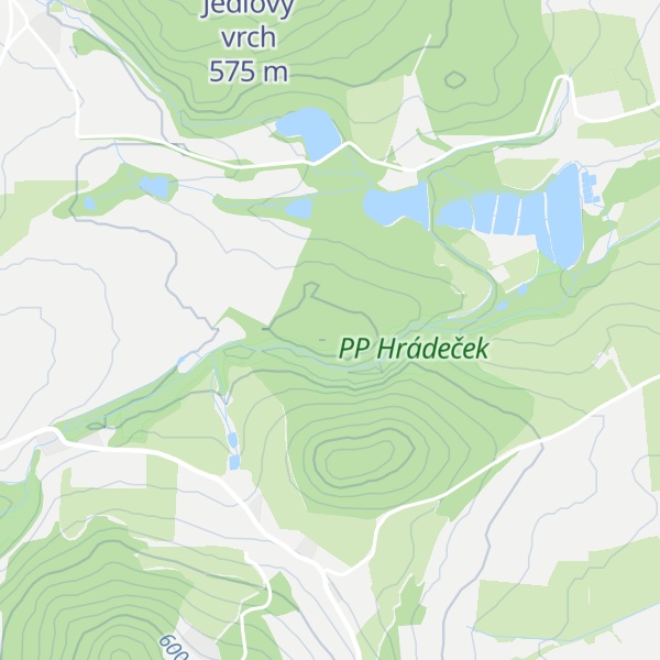 Map of Malý Hrádeček