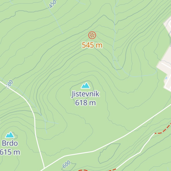 Map of Jistevník