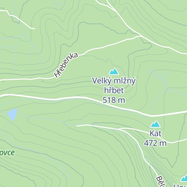 Map of U cestářské boudy
