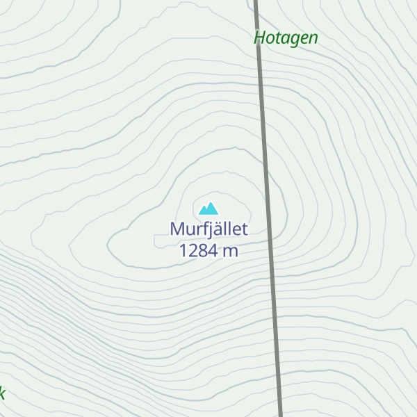 Map of Murfjället