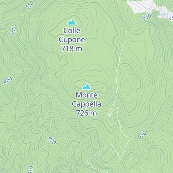 Map of Monte Cappella