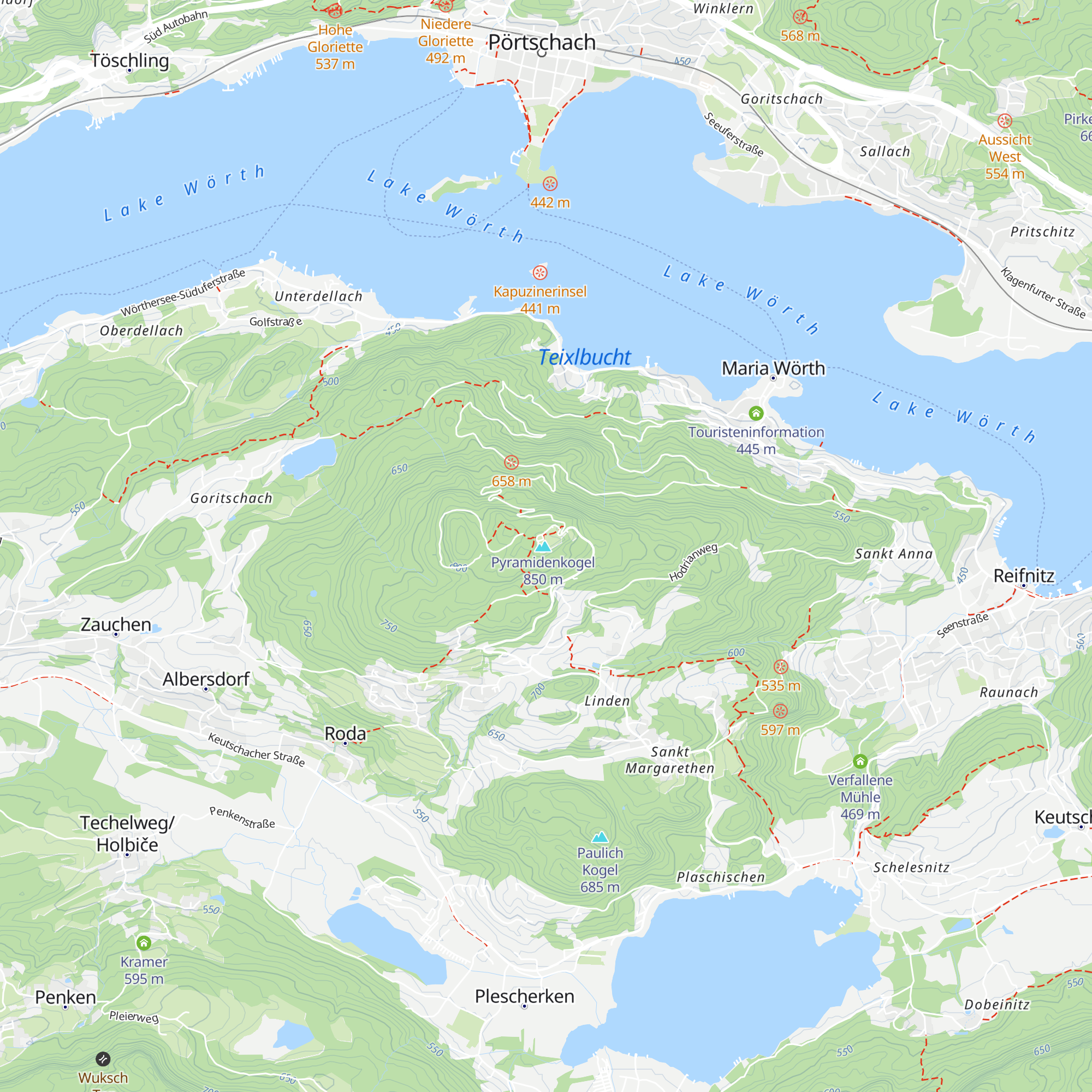 Genusswirt am Pyramidenkogel map