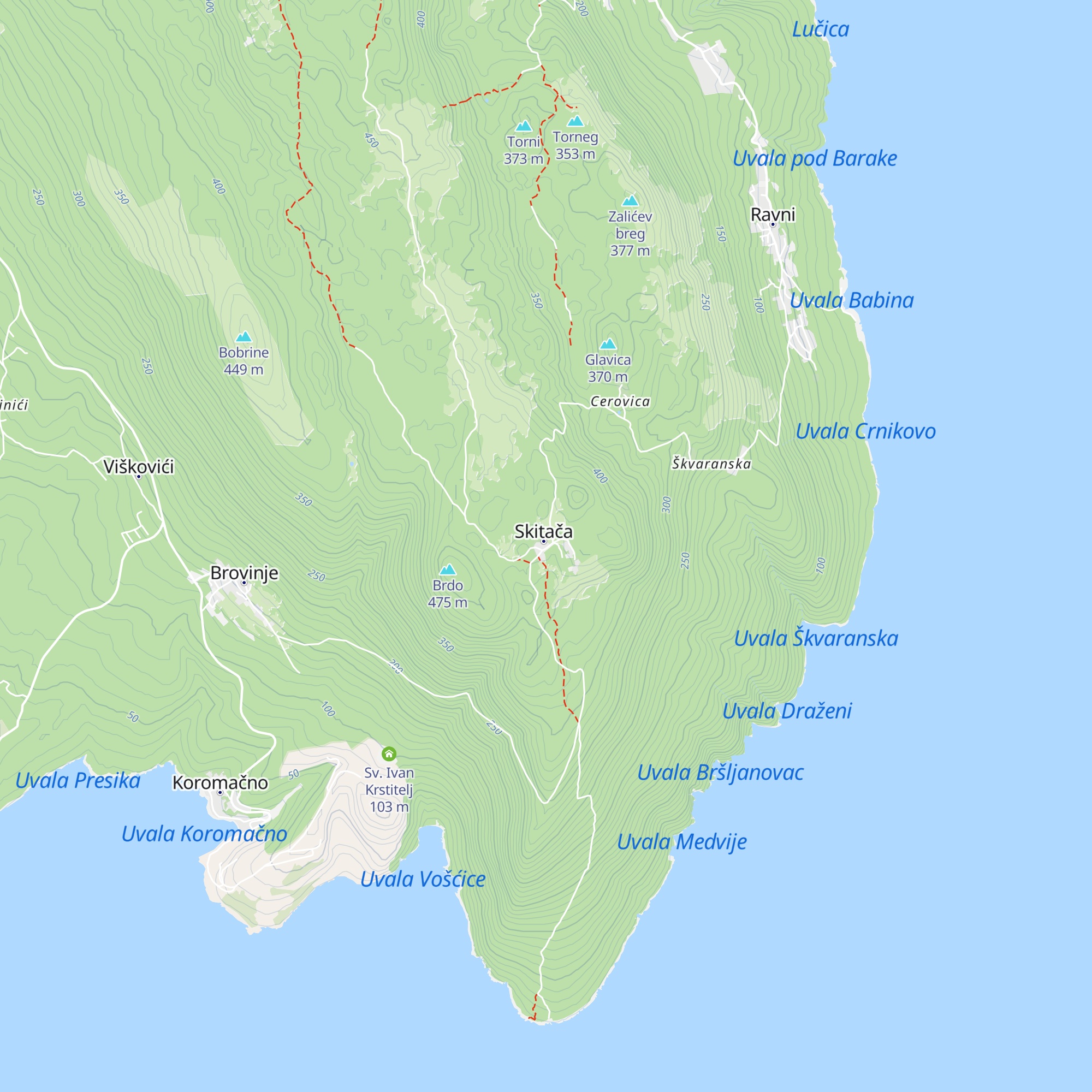 Planinarska kuća Skitača map