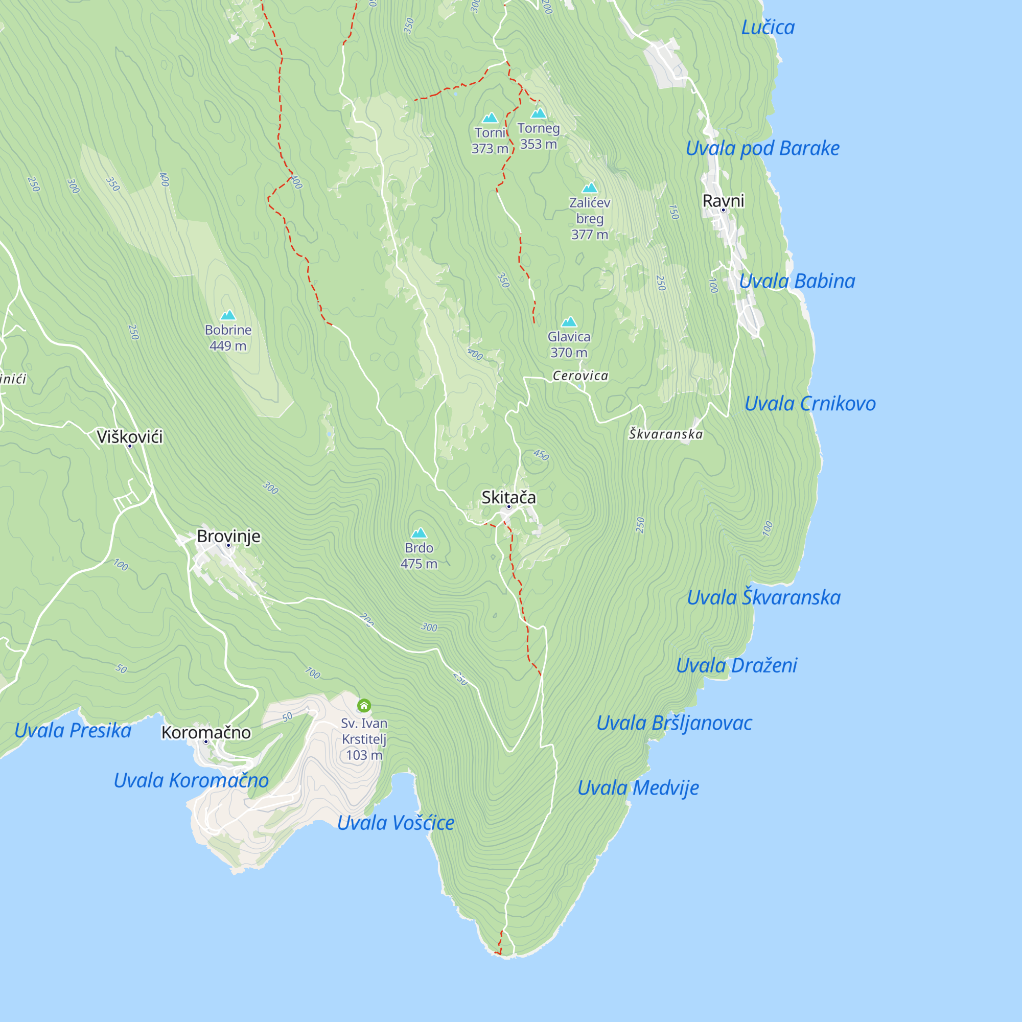 Planinarska kuća Skitača map
