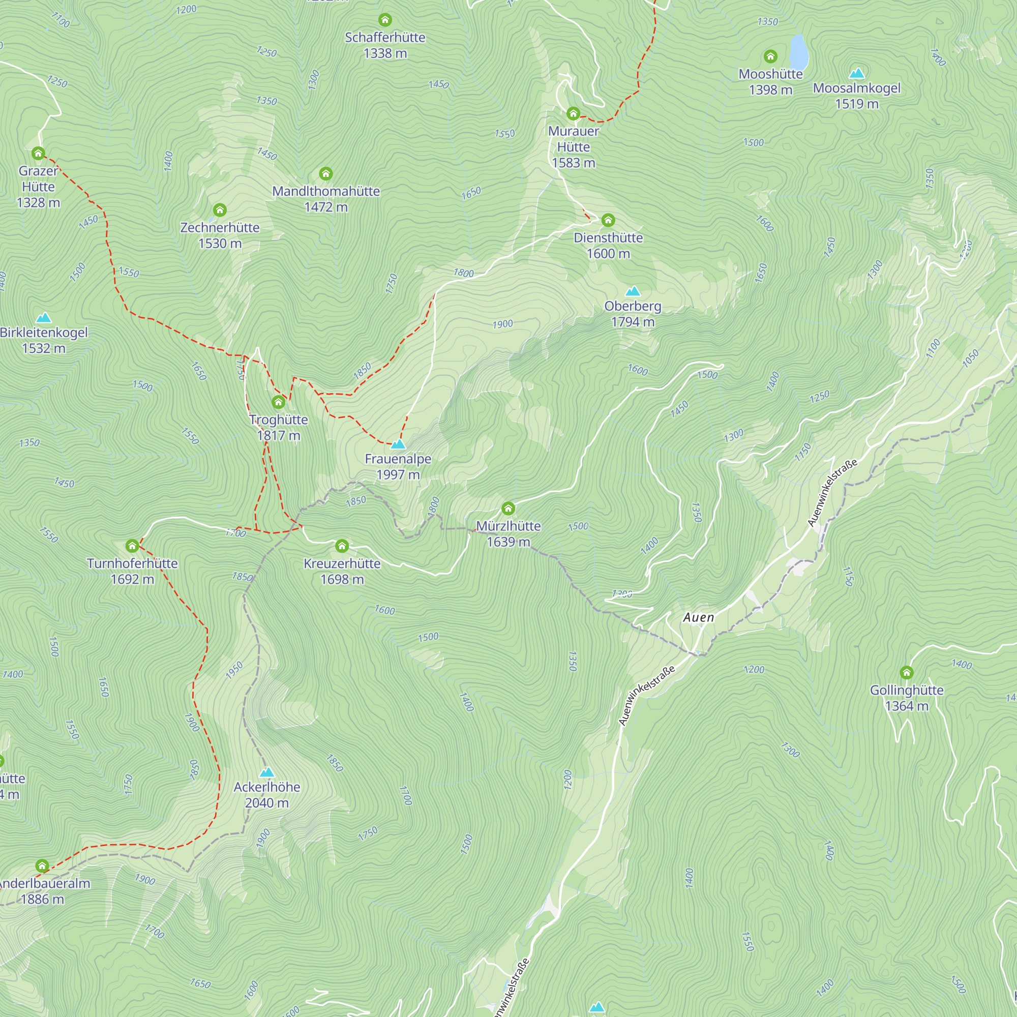 Mürzlhütte map