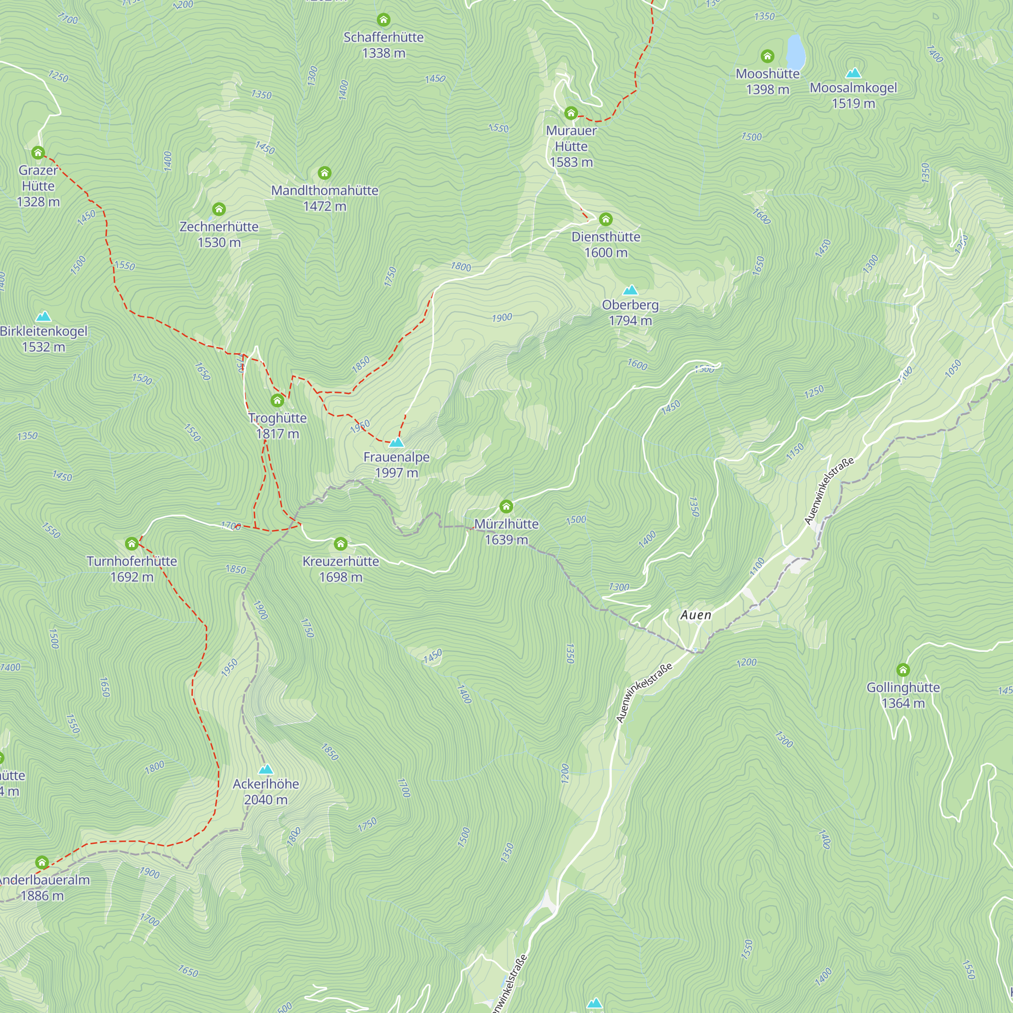 Mürzlhütte map