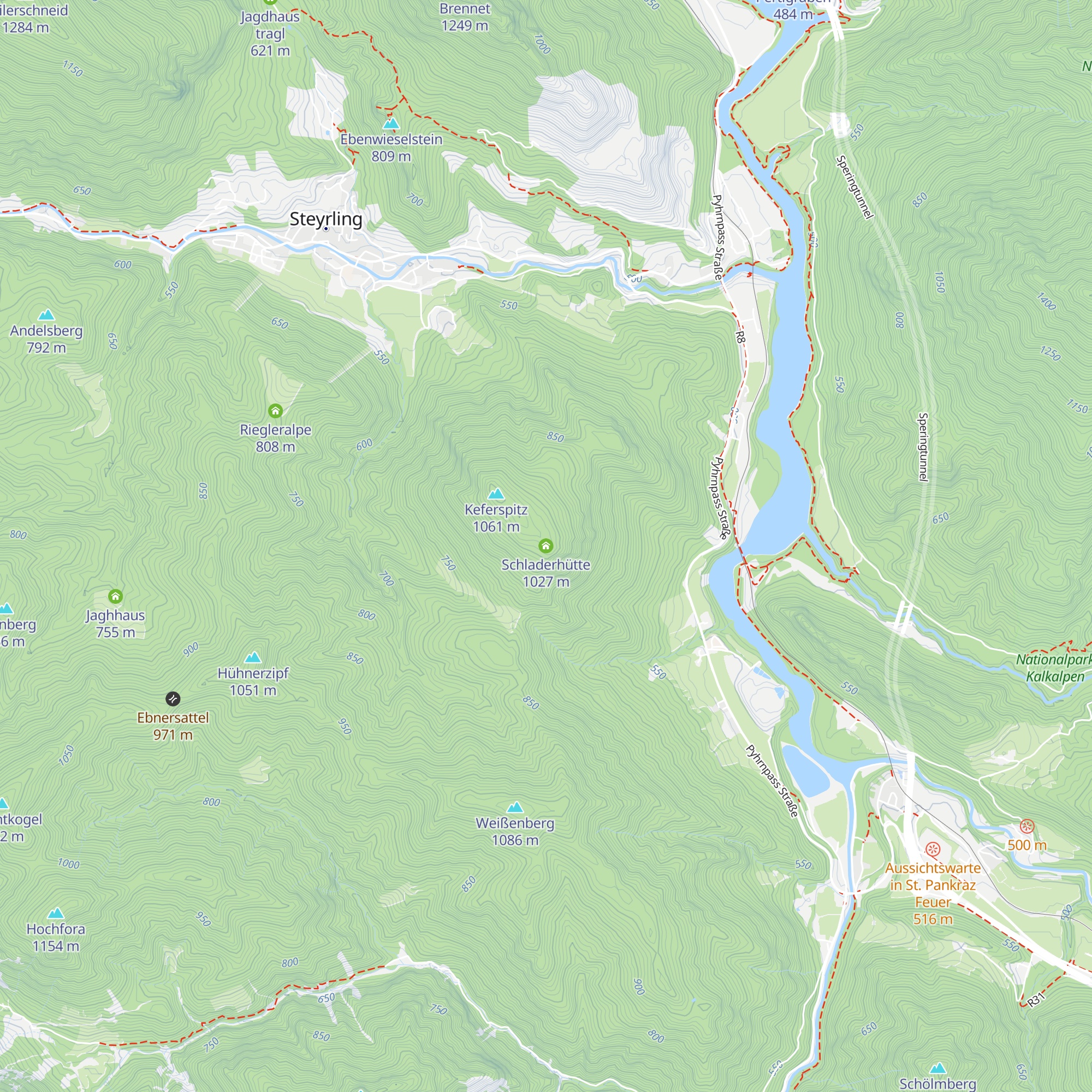 Schladerhütte map