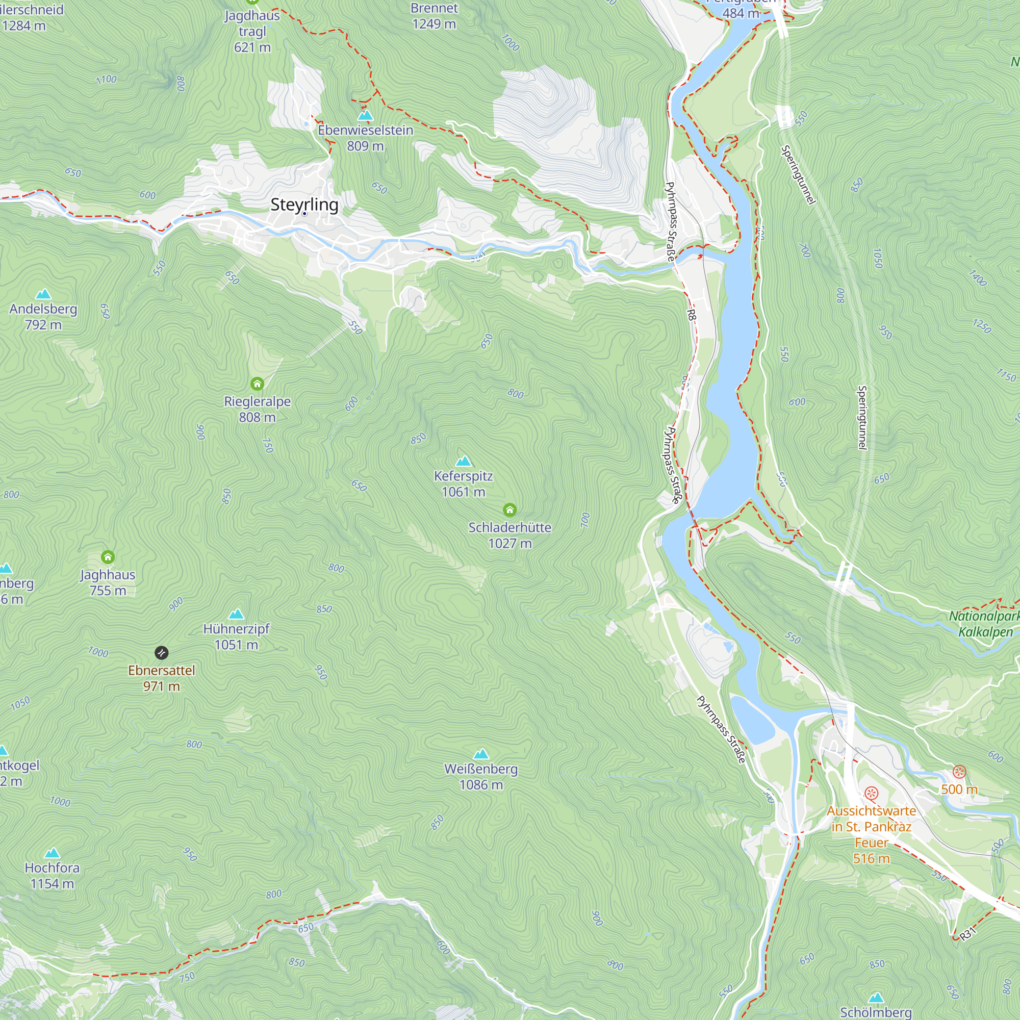 Schladerhütte map