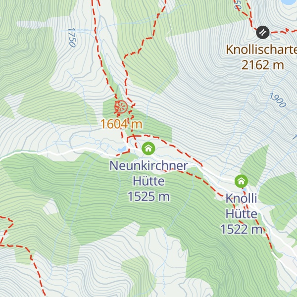Map of Neunkirchner Hütte