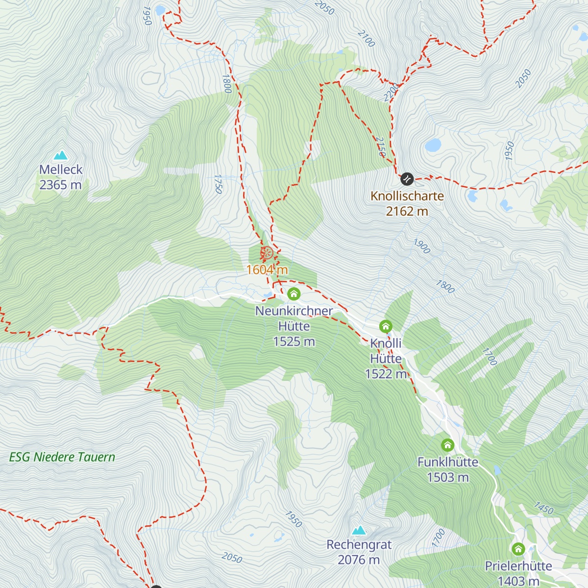 Neunkirchner Hütte map