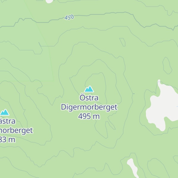 Map of Östra Digermorberget