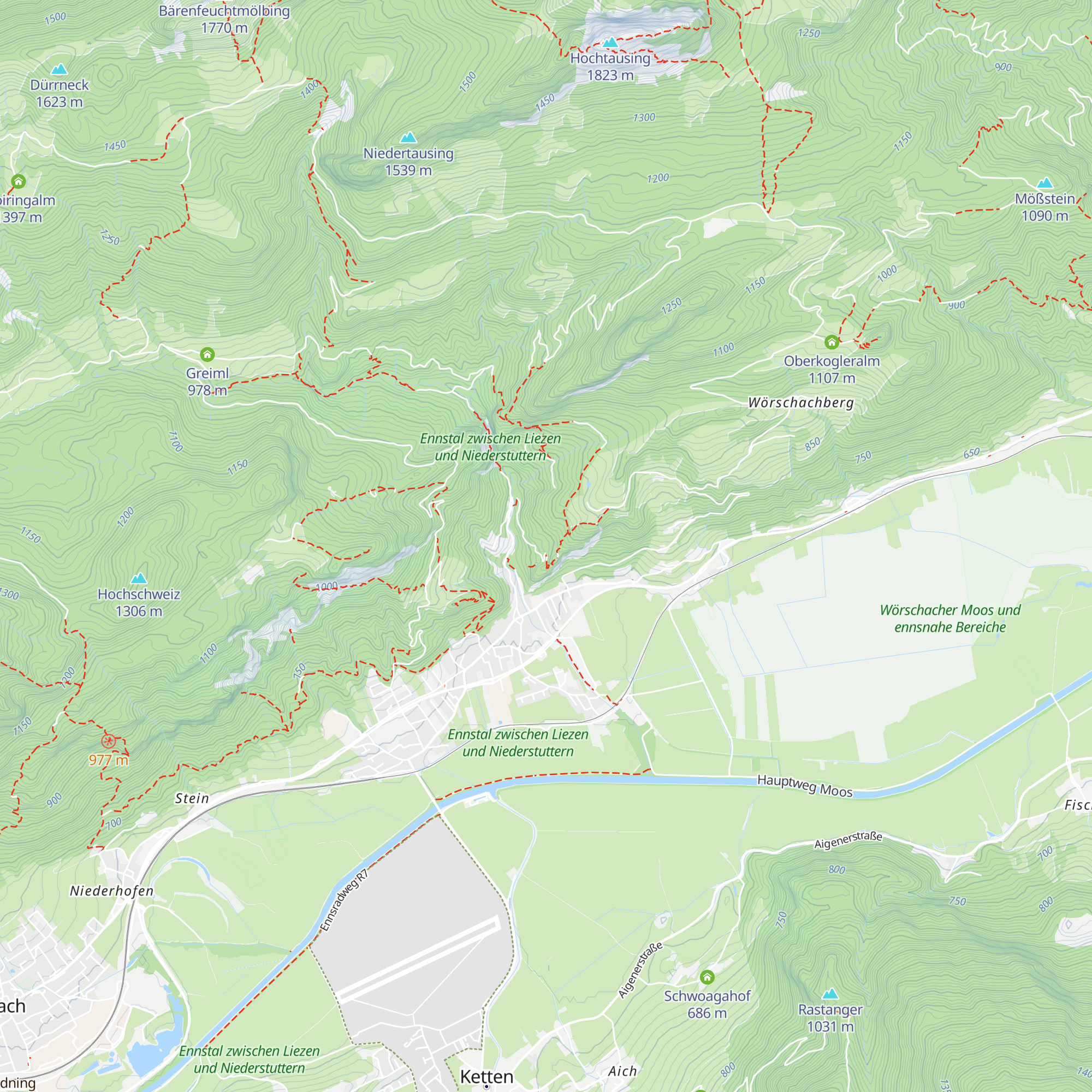 Eselhütte map