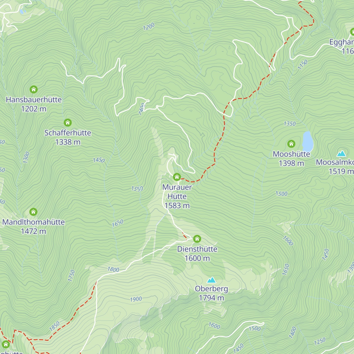 Murauer Hütte map