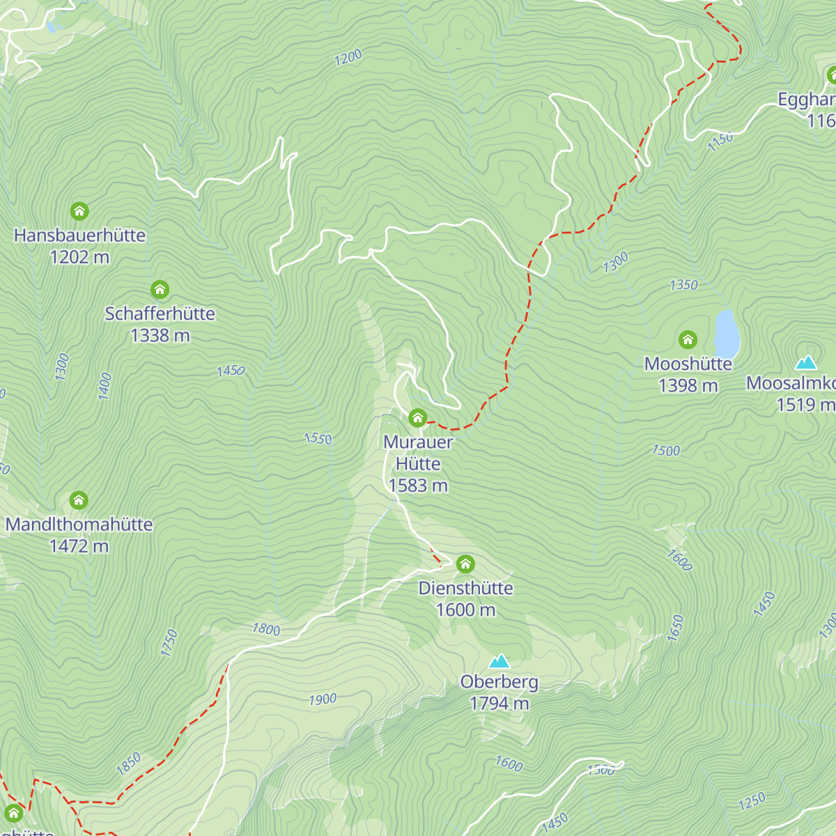 Murauer Hütte map