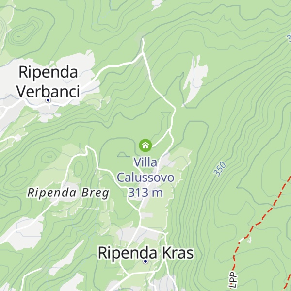 Map of Villa Calussovo