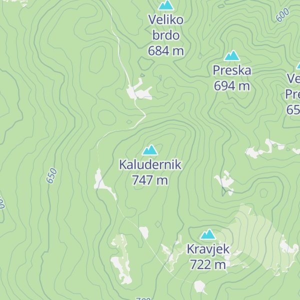 Map of Kaludernik
