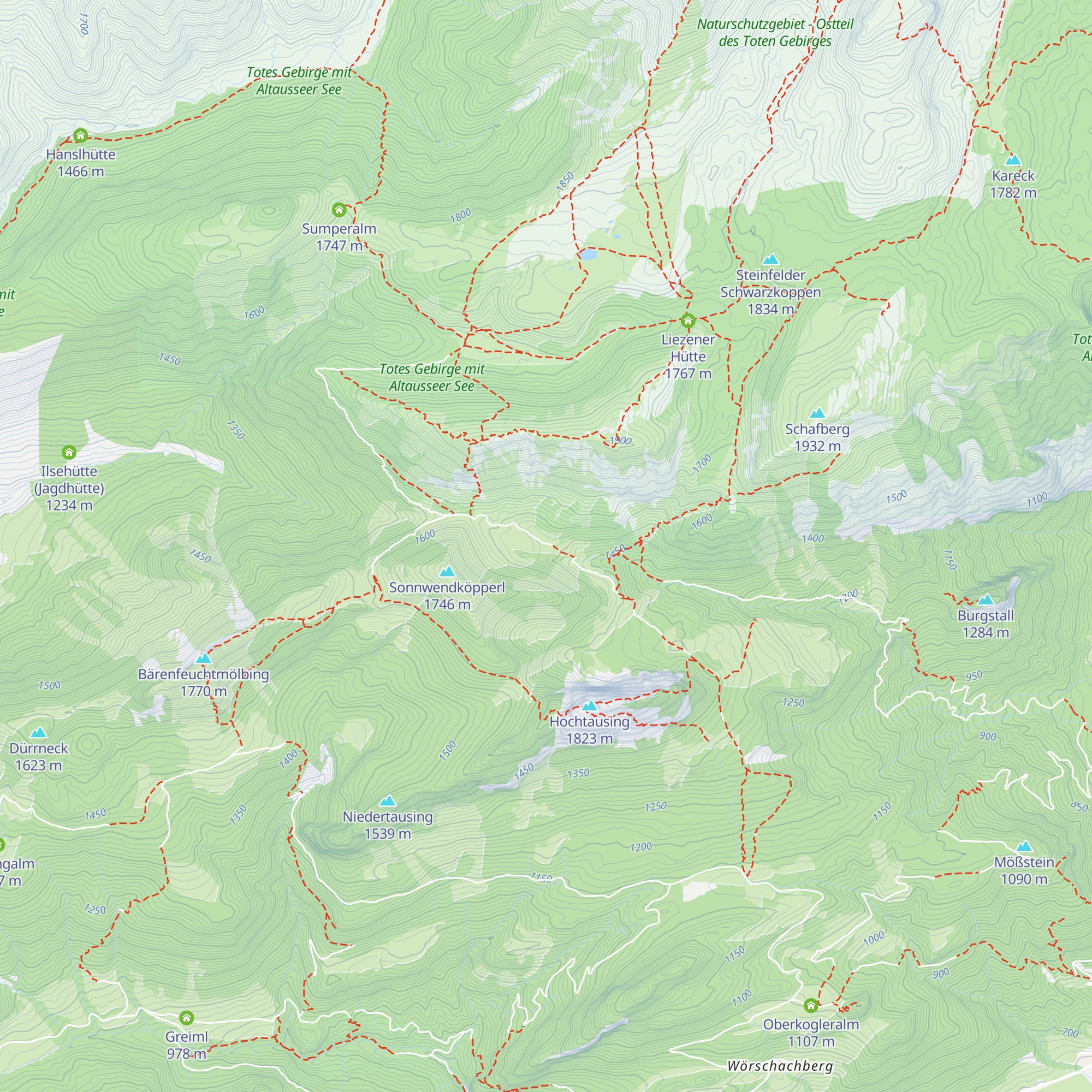 Langpoltenalm map