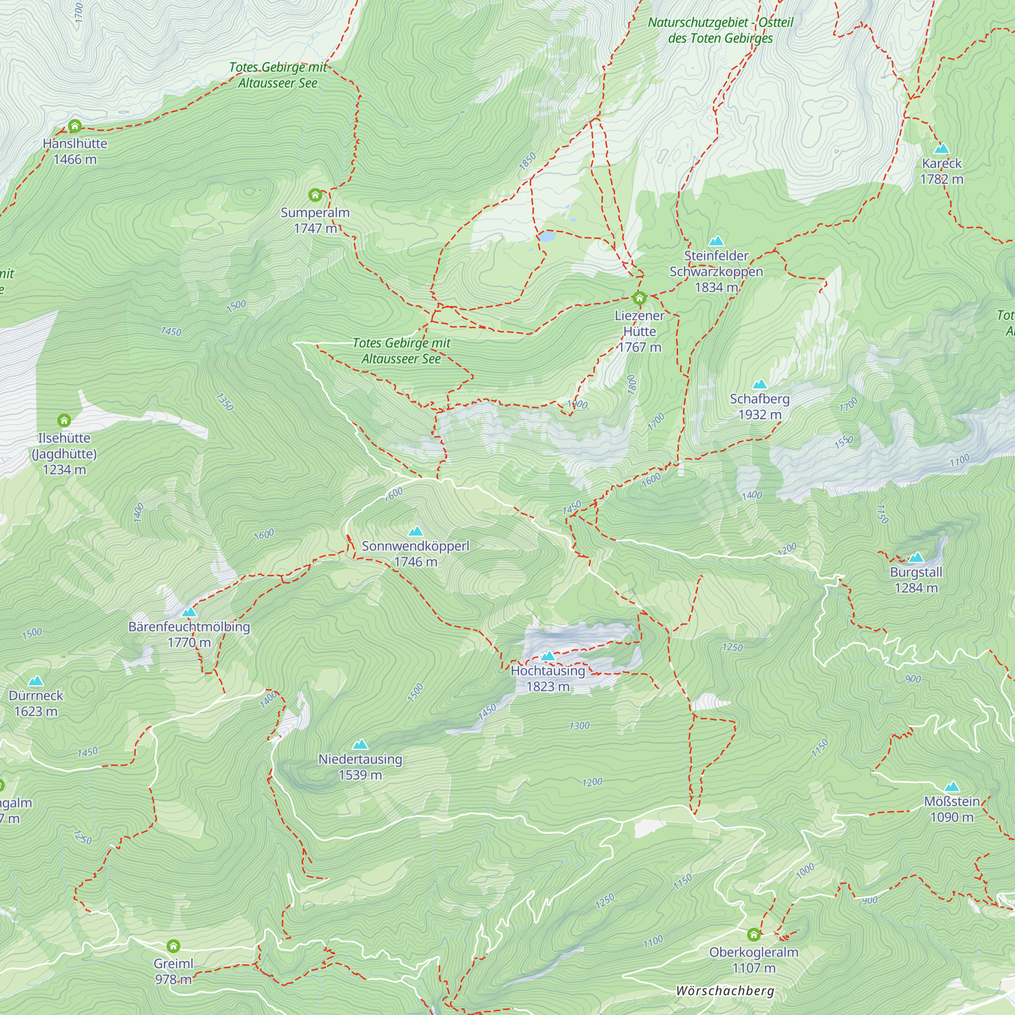 Langpoltenalm map