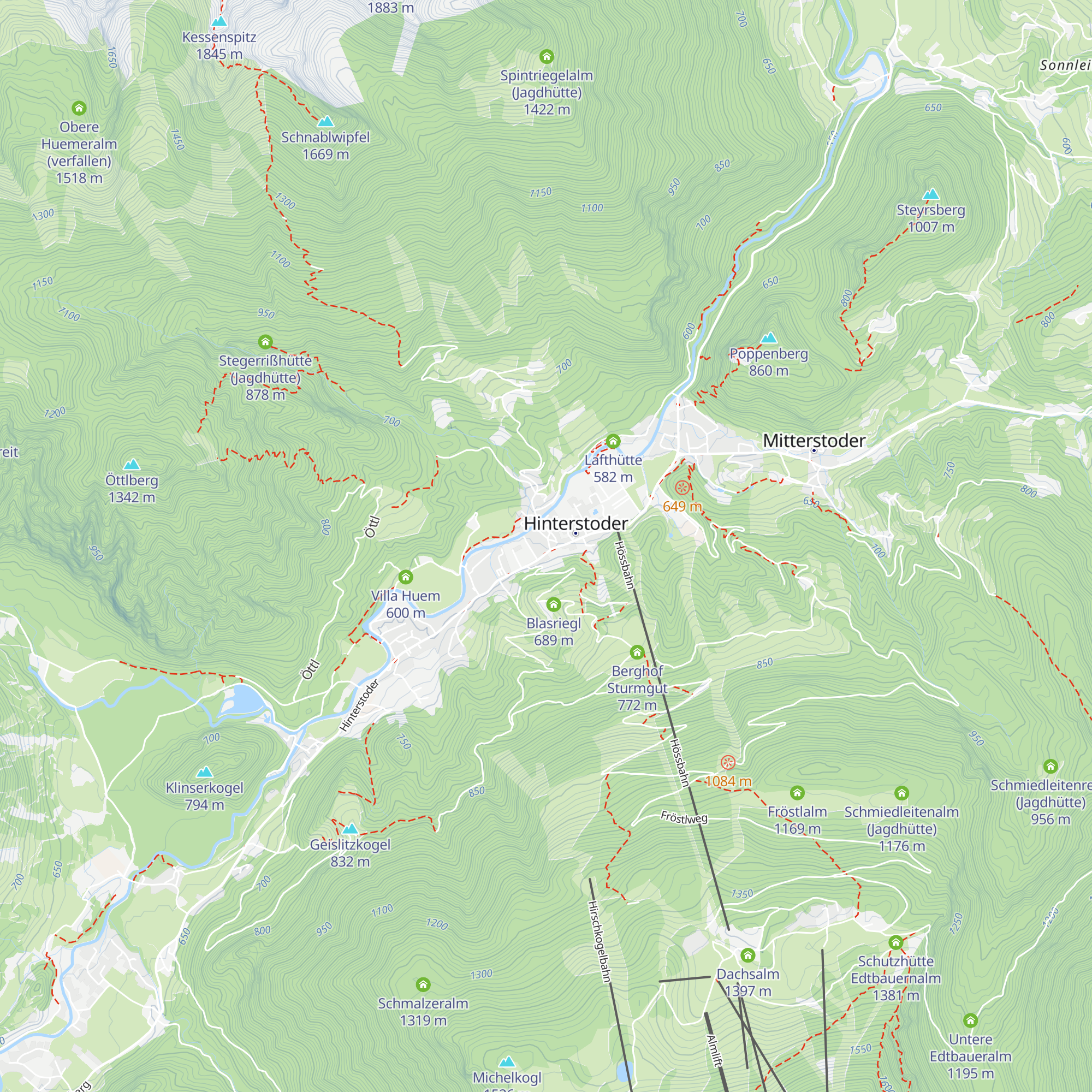 Tourismus Info Hinterstoder map