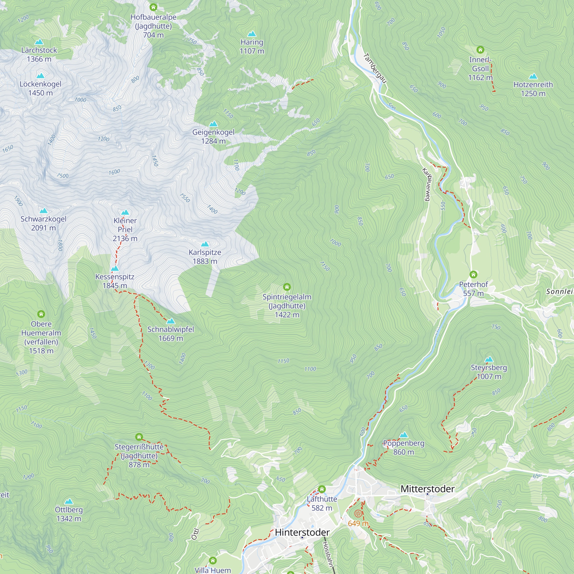 Spintriegelalm (Jagdhütte) map