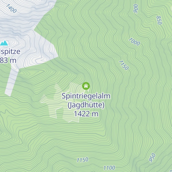 Map of Spintriegelalm (Jagdhütte)
