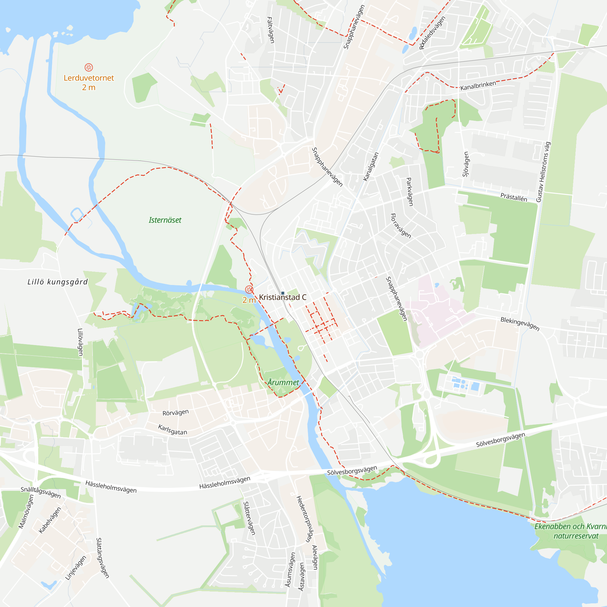Kristianstads Turistbyrå map