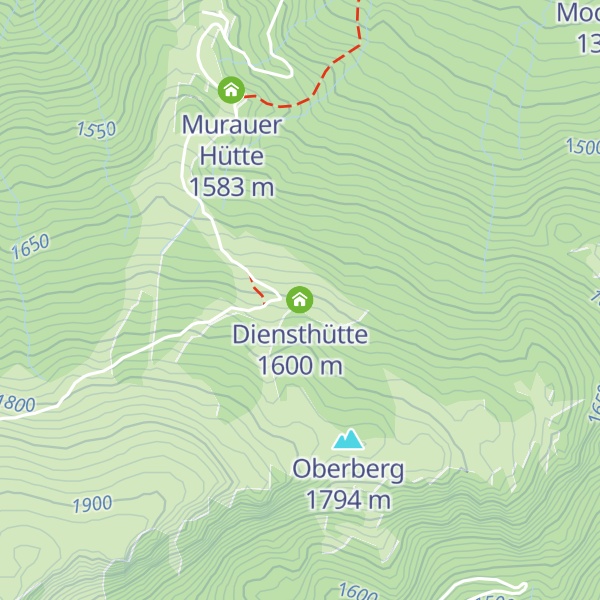 Map of Diensthütte