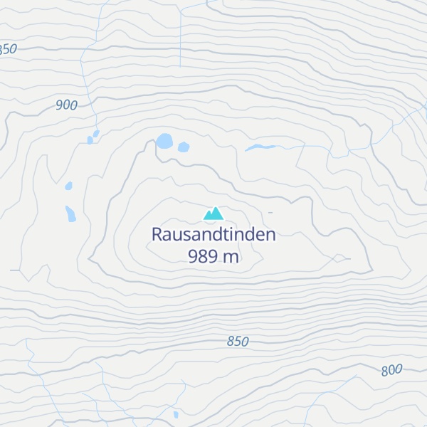 Map of Rausandtinden