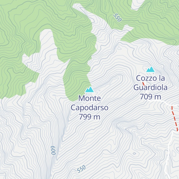Map of Monte Capodarso
