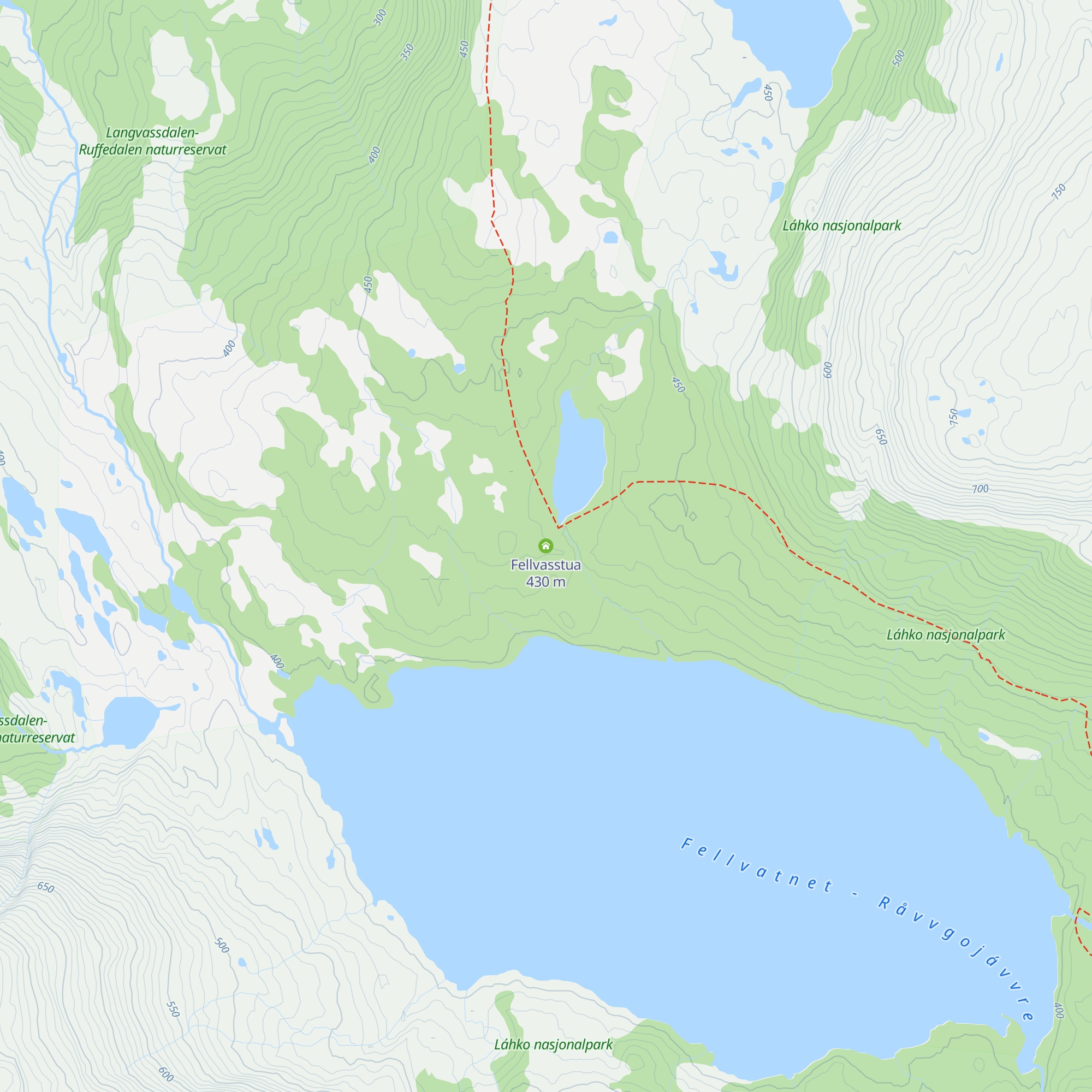 Fellvasstua map