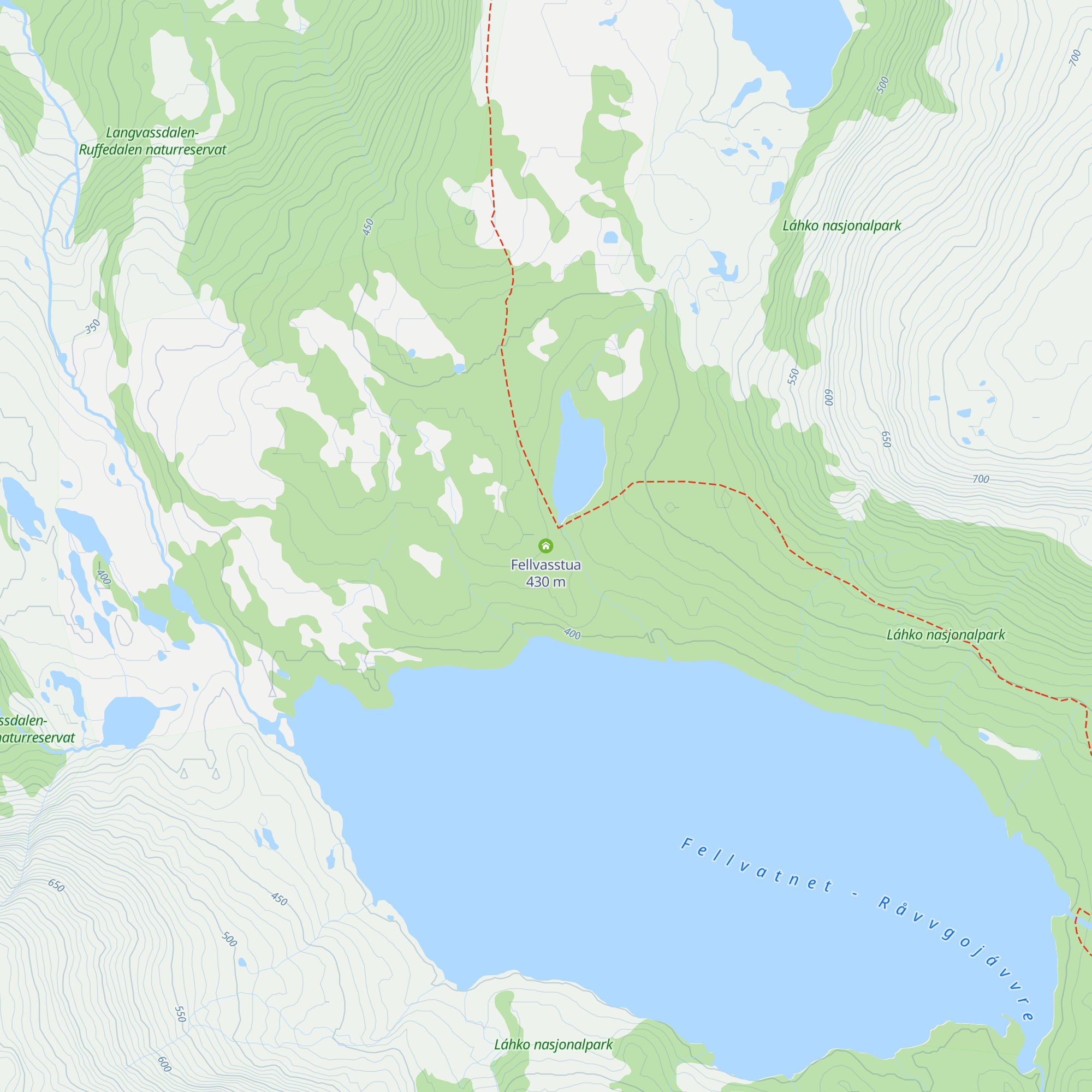 Fellvasstua map