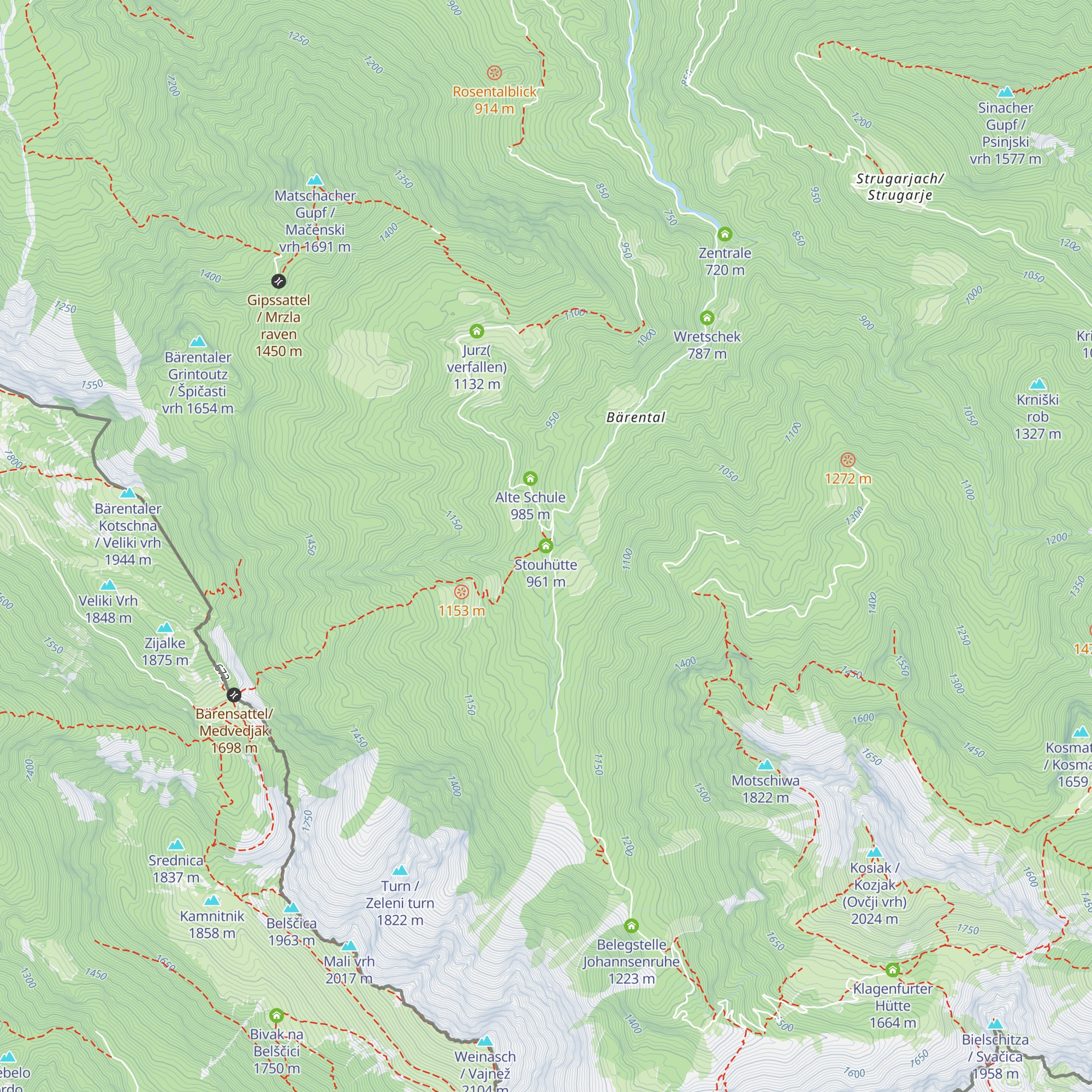 Stouhütte map