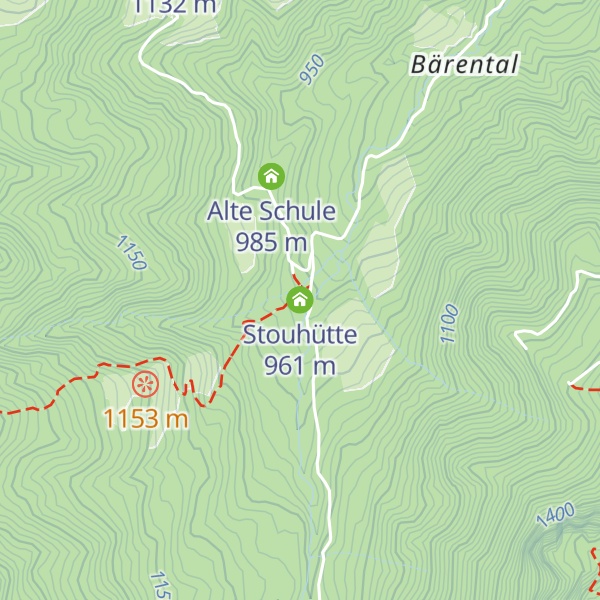 Map of Stouhütte