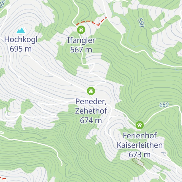 Map of Peneder, Zehethof