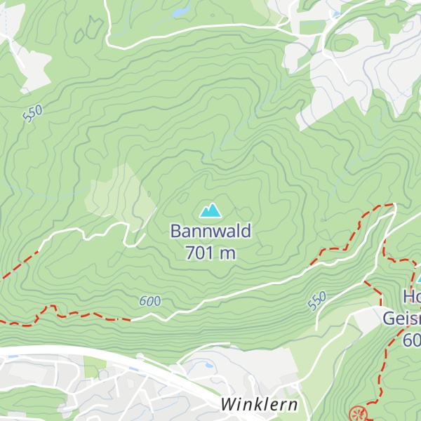 Map of Bannwald