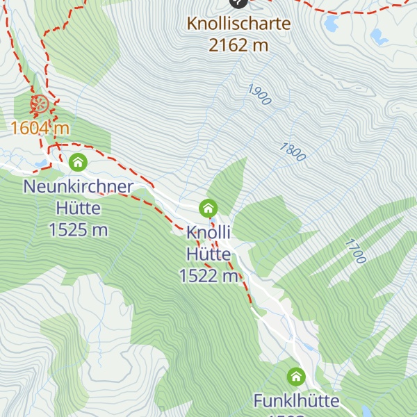 Map of Knolli Hütte