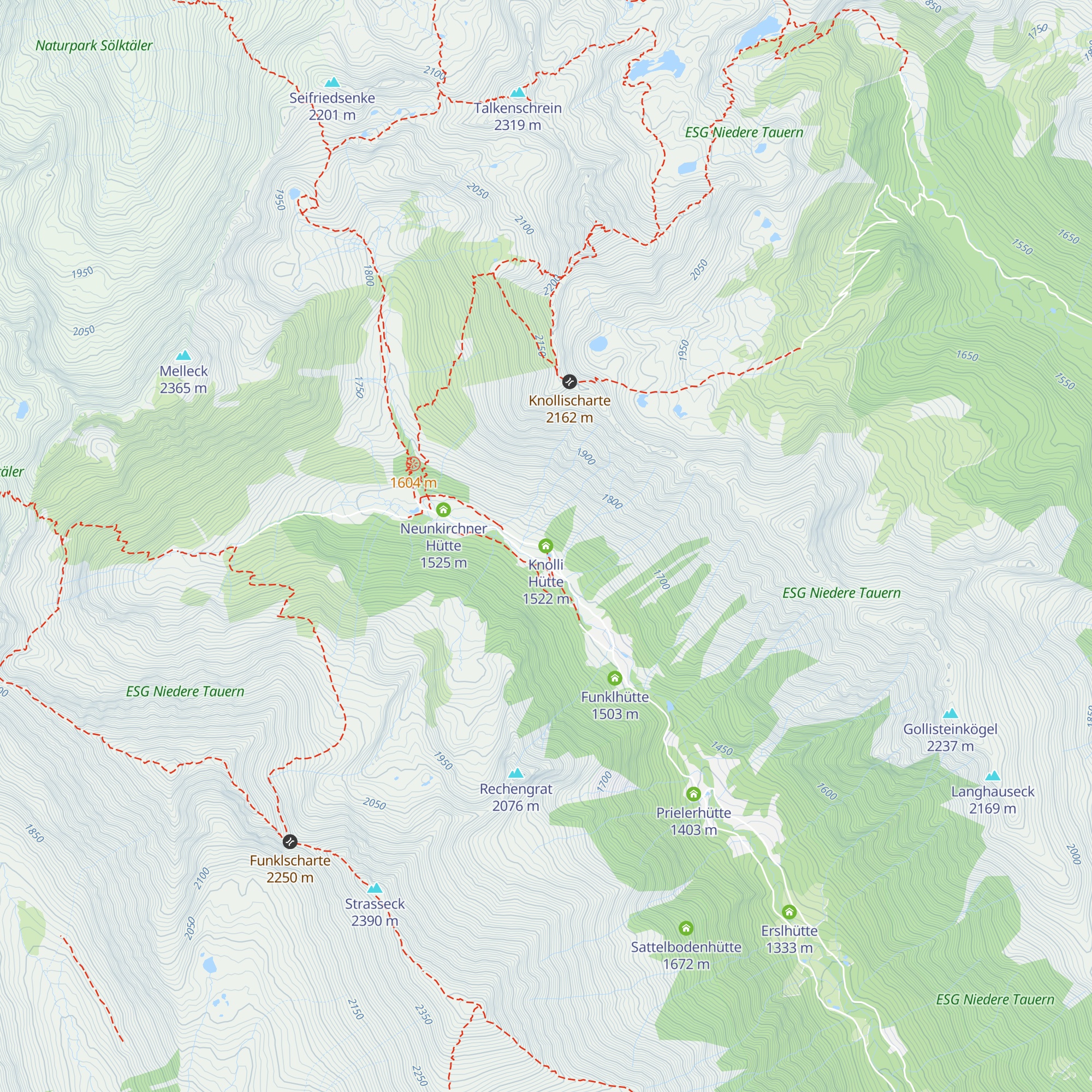 Knolli Hütte map