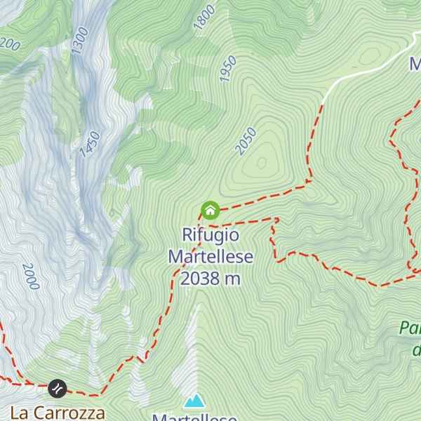 Map of Rifugio Martellese