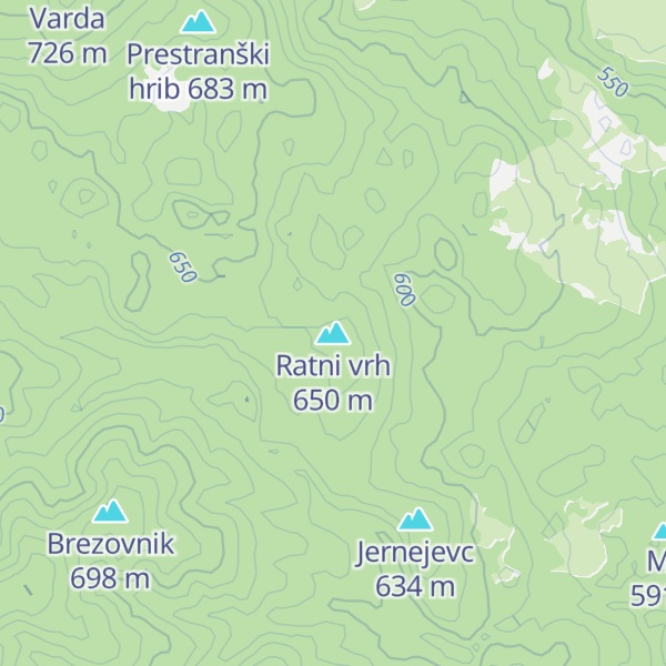 Map of Ratni vrh