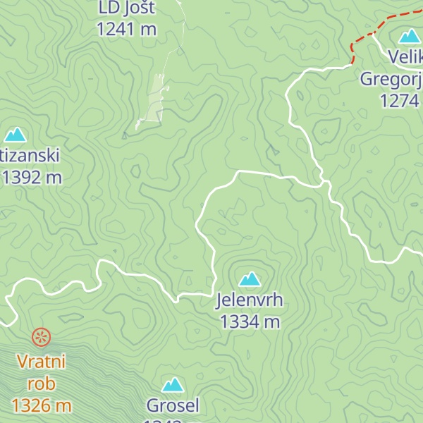 Map of Zakonikova koča