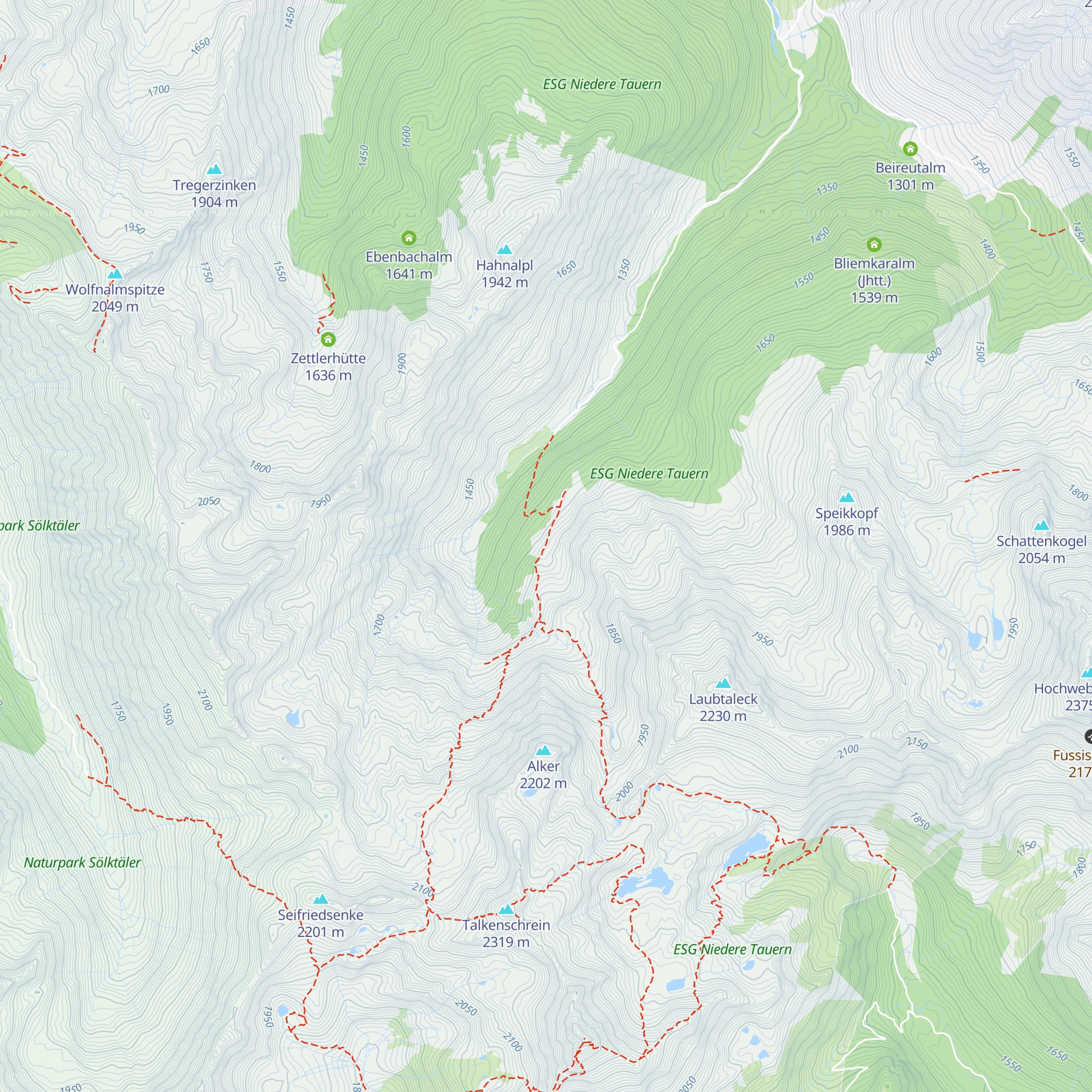 Schwarzaalm (Jhtt.) map