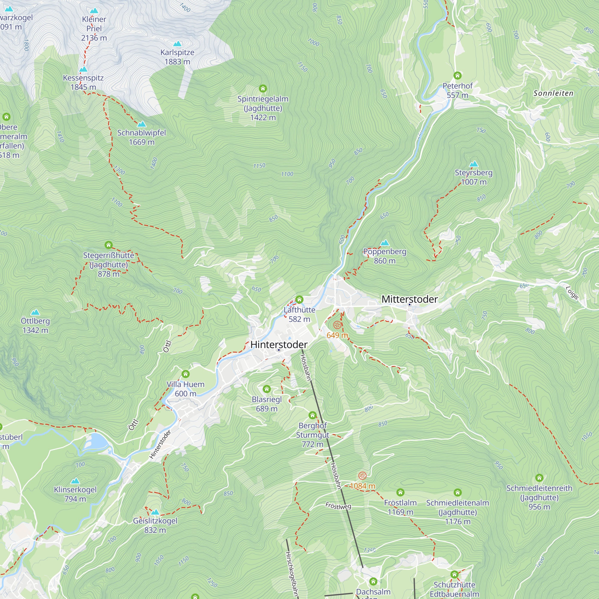 Lafthütte map